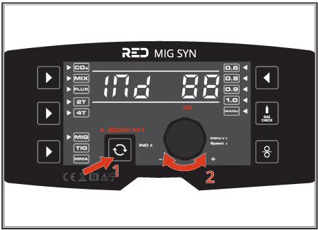 Induktivität einstellen RED by Lorch MIG 210 SYN